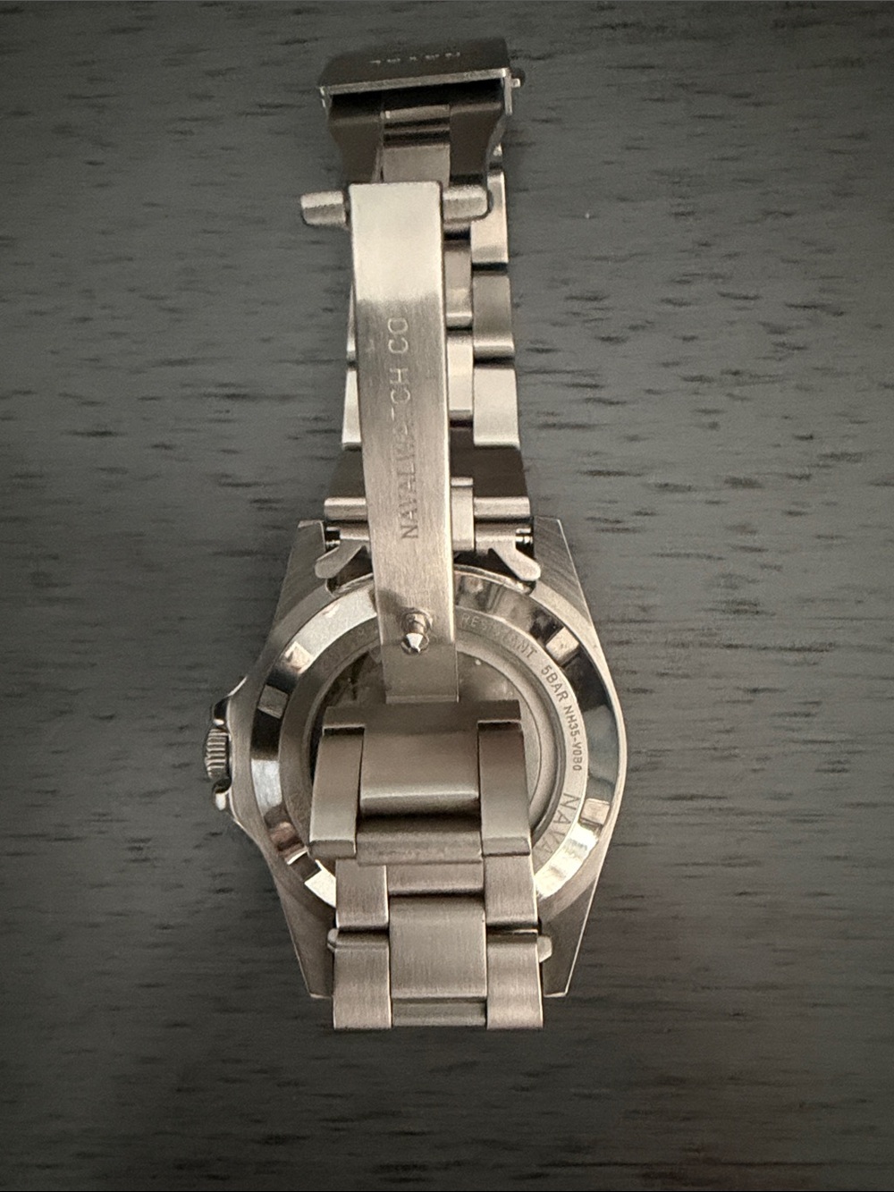 NAVAL WATCH CO. FRXA010 TURQUOISE /SILVER MECHANICAL WATCH - Picture 5 of 7